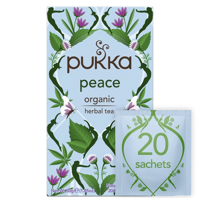 Pukka Tea Peace Herbal Tea Bags, 20 Per Pack