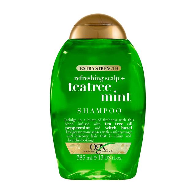 OGX Refreshing Scalp+ Teatree Mint Extra Strength Shampoo, 385ml