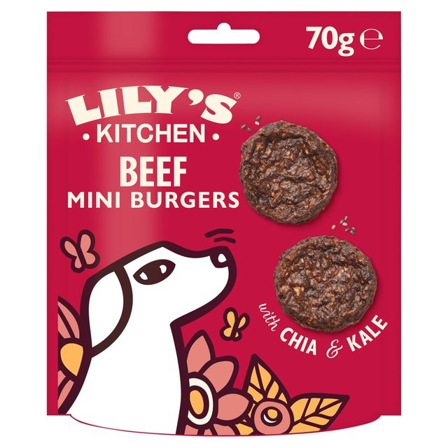 Lily’s Kitchen The Best Ever Beef Mini Burgers for Dogs, 70g