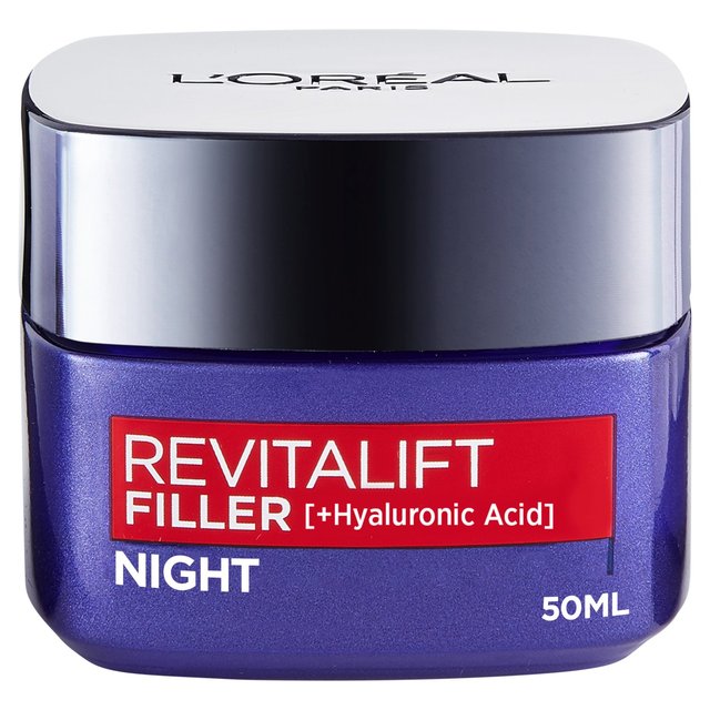 L’Oreal Paris Revitalift Filler & Hyaluronic Acid Anti-Ageing Night Cream, 50ml