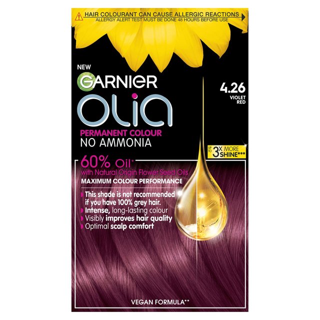 Garnier Olia Bold 4.26 Rose Violet Permanent Hair Dye
