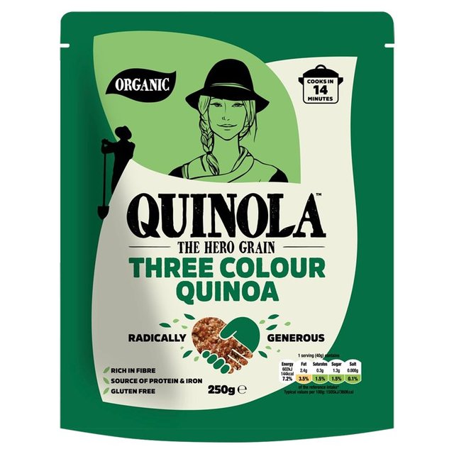 Quinola Organic Three Colour Quinoa, 250g