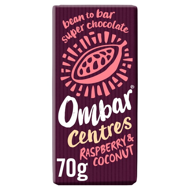 Ombar Centres Raspberry & Coconut Organic Vegan Fair Trade Chocolate, 70g