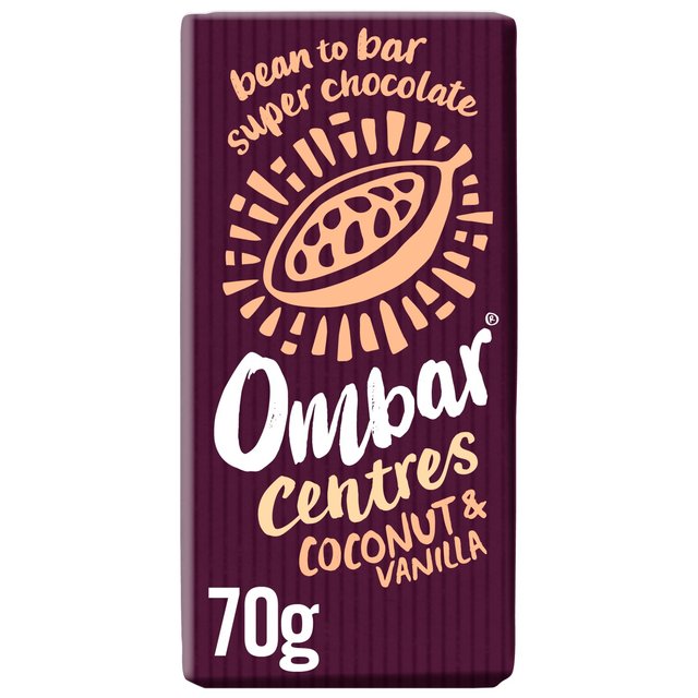 Ombar Centres Coconut & Vanilla Organic Vegan Fair Trade Chocolate, 70g