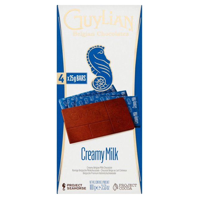 Guylian Creamy Milk Chocolate Bars, 100g