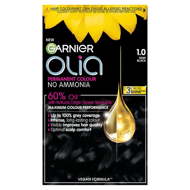 Garnier Olia 1.0 Deep Black Permanent Hair Dye
