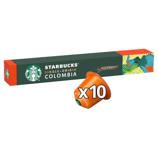 Starbucks by Nespresso Single-Origin Colombia Espresso Coffee Pods, 10 Per Pack