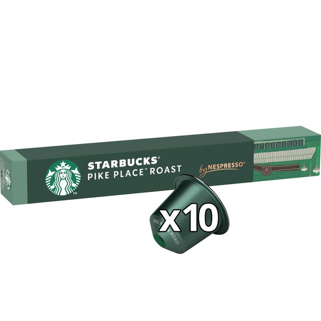 Starbucks by Nespresso Pike Place Lungo Coffee Pods, 10 Per Pack