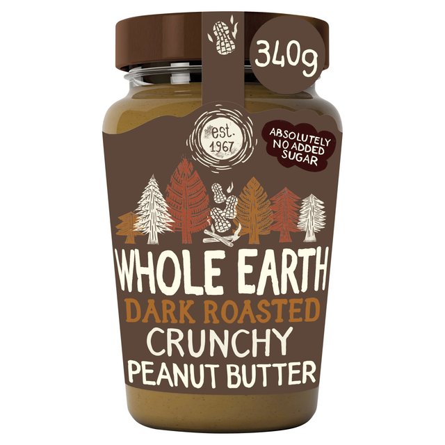 Whole Earth Dark Roasted Peanut Butter, 340g