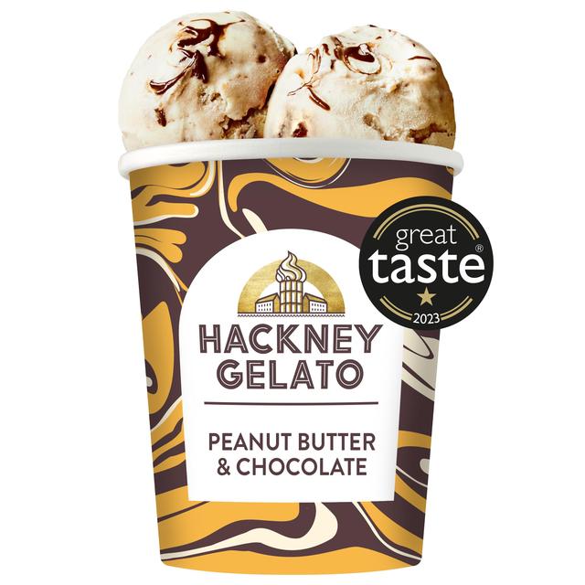 Hackney Gelato Peanut Butter & Chocolate Gelato, 460ml