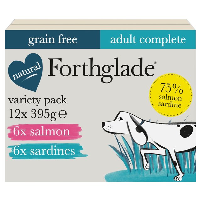 Forthglade Natural Grain Free Adult Fish Variety Pack, 12 x 395g