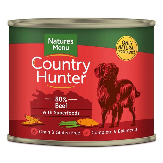 Natures Menu Country Hunter Superfood Beef Cans, 6 x 600g