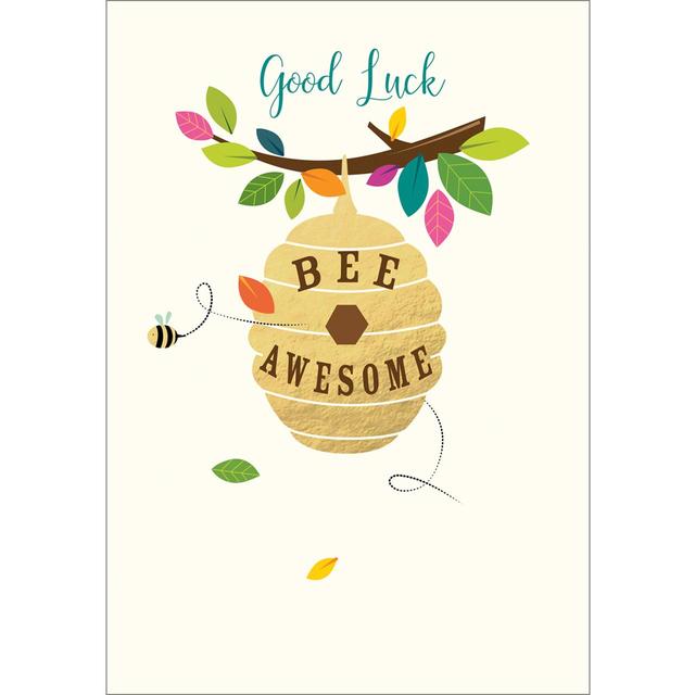 Abacus Good Luck Bee Awesome Card
