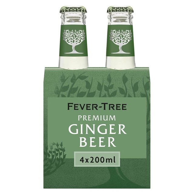 Fever-Tree Premium Ginger Beer, 4 x 200ml