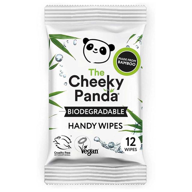 The Cheeky Panda Biodegradable Bamboo Handy Wipes, One Size