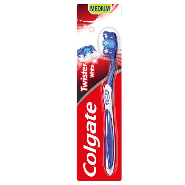 Colgate Twister Whitening Medium Toothbrush, One Size