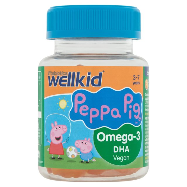 Vitabiotics WellKid Orange Vegan Peppa Pig Omega-3 DHA Jellies 3-7 Years