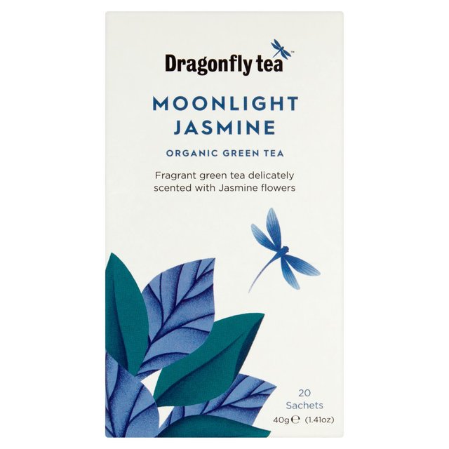 Dragonfly Moonlight Jasmine Green Tea Bags, 20 Per Pack