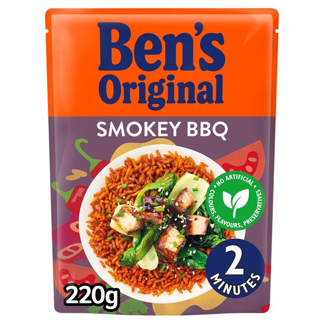 Bens Original Smokey BBQ Microwave Rice, 220g