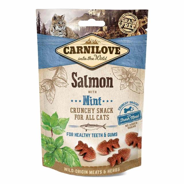 Carnilove Salmon With Mint Crunchy Cat Treats, 50g