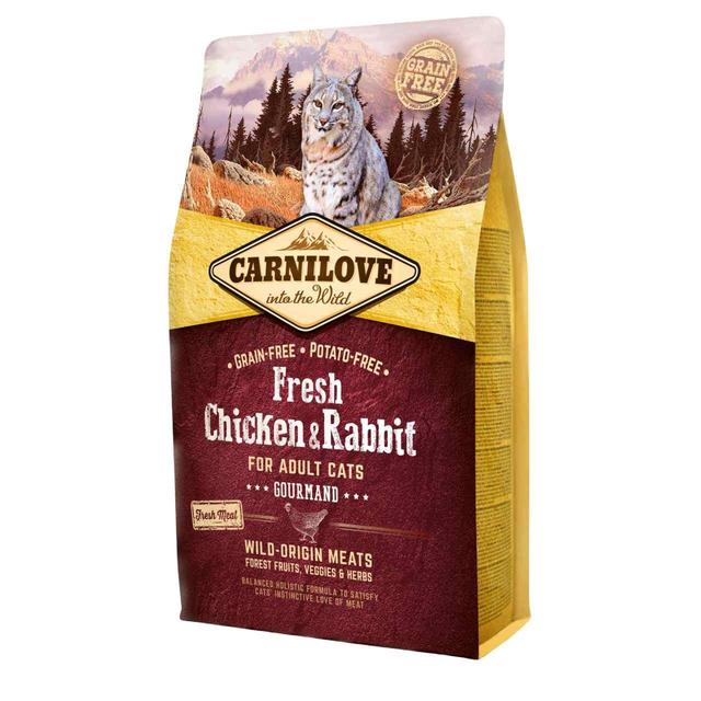 Carnilove Fresh Chicken & Rabbit Adult Cat Food, 2kg