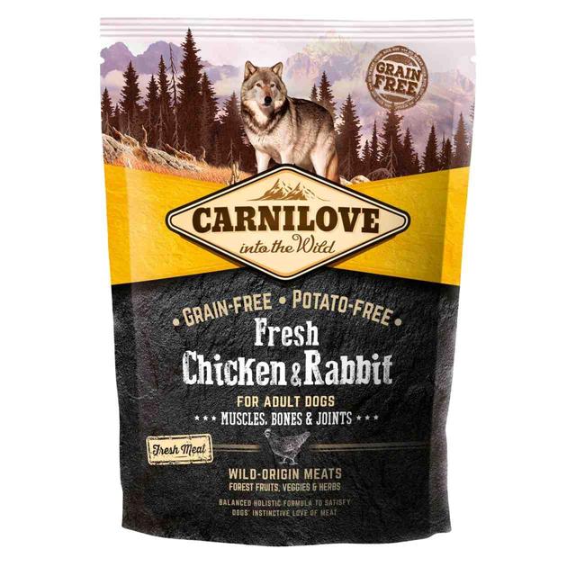 Carnilove Fresh Chicken & Rabbit Adult Dog Food, 1.5kg