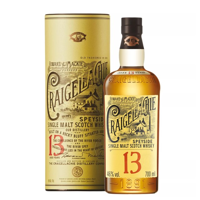 Craigellachie 13 Year Old Single Malt Whisky, 70cl
