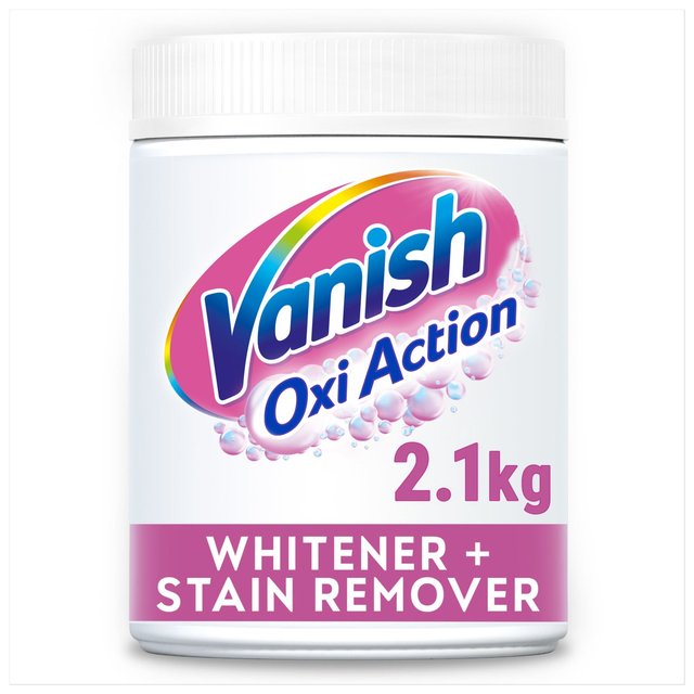 Vanish Oxi Action Fabric Stain Remover Powder Whites, 2.1kg