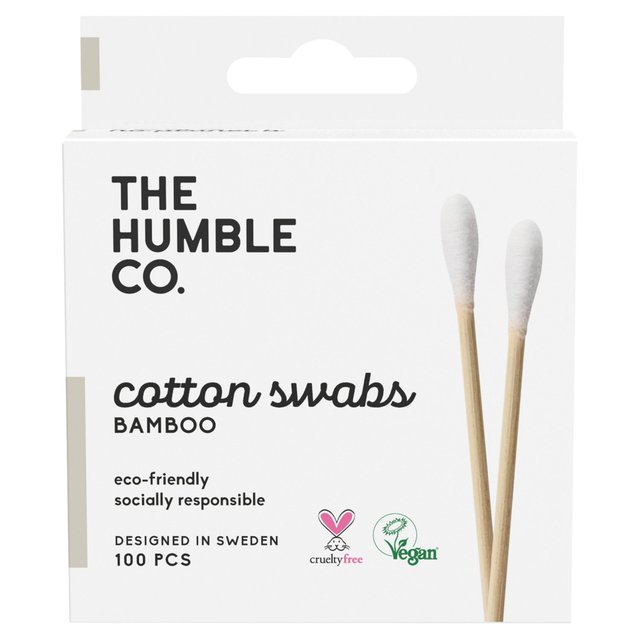 Humble Cotton Swabs White, 100 x 1 per Pack