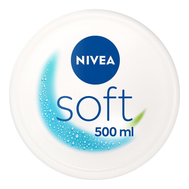 Nivea Soft Moisturiser Cream for Face, Hands and Body, 500ml