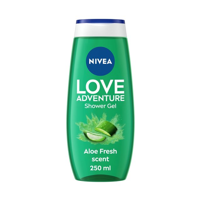 Nivea Shower Gel Love Green Adventure Aloe Vera Body Wash, 250ml