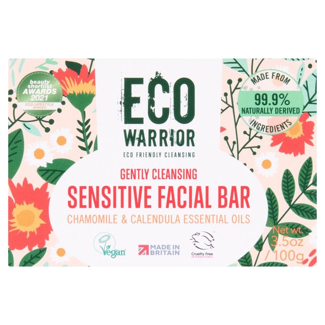 Eco Warrior Sensitive Facial Bar, 100g