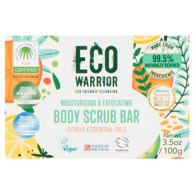 Eco Warrior Body Scrub Bar, 100g