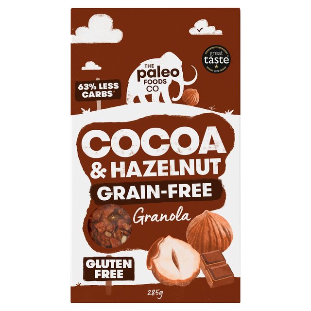 The Paleo Foods Co Cocoa & Hazel Grain-Free Granola, 285g