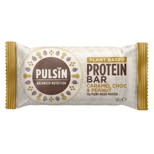 Pulsin Caramel Choc & Peanut Vegan Protein Bar, 50g