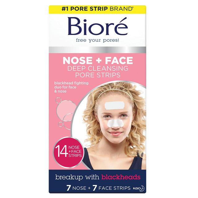 Biore Deep Cleansing Pore Strips for Blackhead Removal, 14 Per Pack