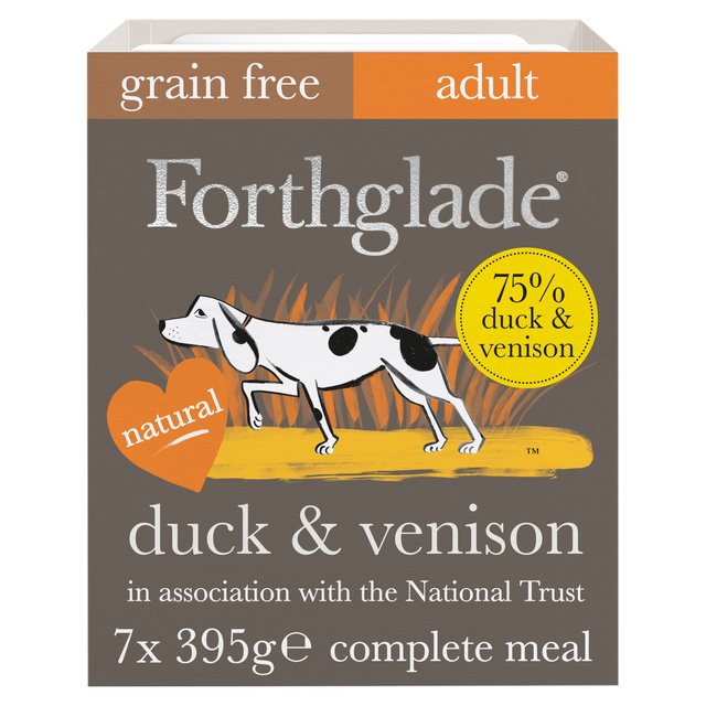 Forthglade Gourmet Duck & Venison With Green Beans & Apricot Wet Dog Food, 395g
