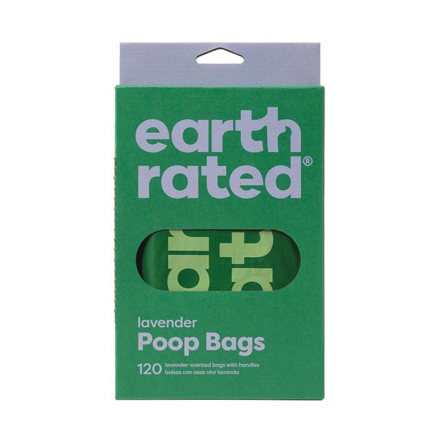 Earth Rated Poop Bags Lavender Tie Handle Bags, 120 per Pack