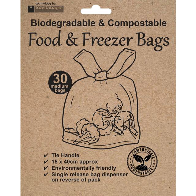Toastabags Eco Food & Freezer Bags, 30 per Pack