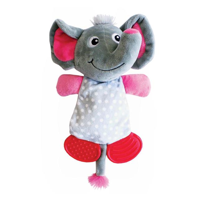 Happy Pet Little Rascals Play Teether Elephant Puppy Toy, One Size