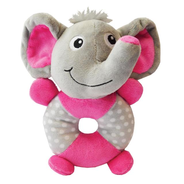 Happy Pet Little Rascals Play Ring Elephant Puppy Toy, One Size