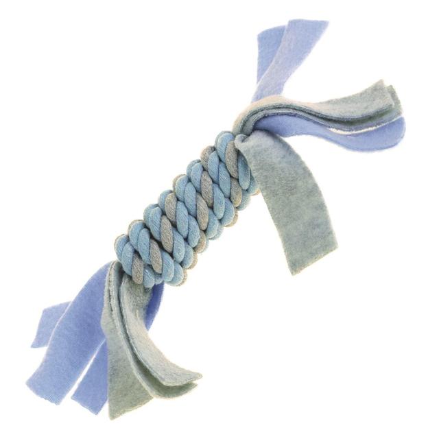 Happy Pet Little Rascals Fleecy Rope Coil Blue Puppy Toy, One Size