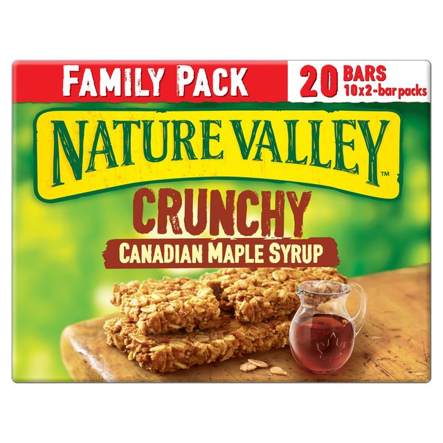 Nature Valley Crunchy Maple Syrup Cereal Bars Family Size, 10 x 42g