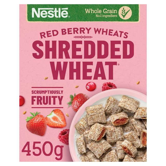 Nestle Shredded Wheat Red Berries & Vanilla Cereal, 450g