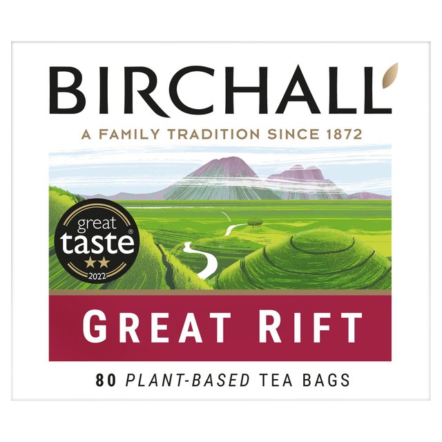 Birchall Great Rift Breakfast Blend Everyday Tea Bags, 80 Per Pack
