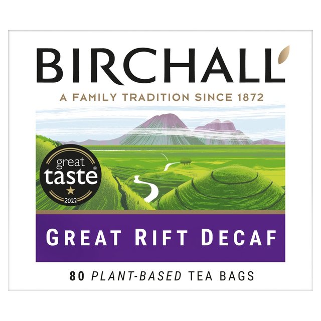 Birchall Great Rift Decaf Everyday Tea Bags, 80 Per Pack