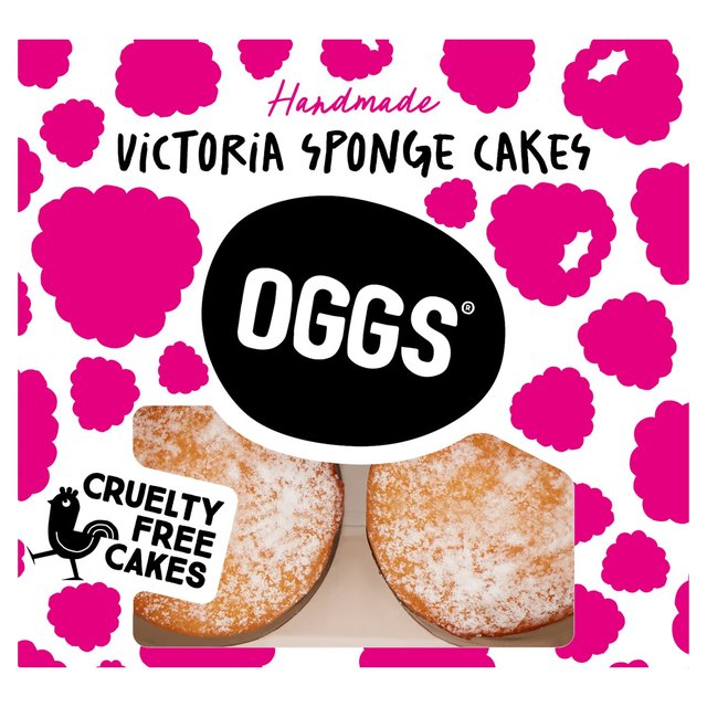 Oggs Victoria Sponge Cakes, 4 x 46g