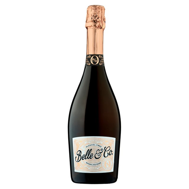Belle & Co Rose Alcohol Free Sparkling Wine, 75cl