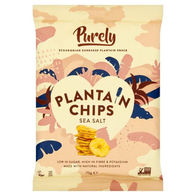 Purely Plantain Chips Naturally Salted, 75g