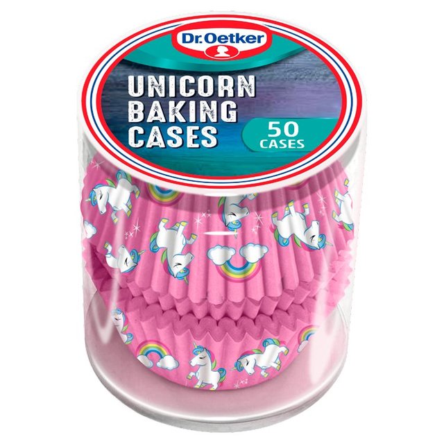 Dr. Oetker Unicorn Cupcake Cases, 50 Per Pack